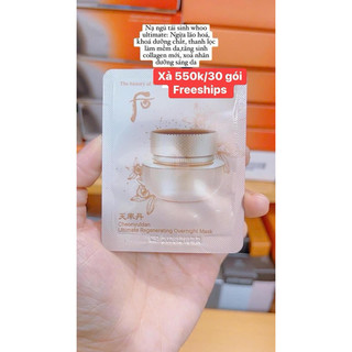 Whoo mặt nạ ngủ da tái sinh đỉnh cao bậc nhất của whoo combo 20 gói