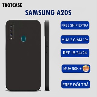 Ốp lưng Samsung A20S TPU cạnh vuông mềm mại bảo vệ camera