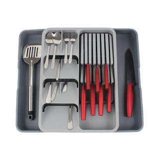 Khay cài dao đựng đũa thìa và dụng cụ nhà bếp kích thước linh hoạt