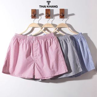 Quần Short Kẻ Sọc Mặc Ở Nhà, Quần Đùi Nam Nữ Form Rộng Mặc Thoáng Mát Hottrend QZG05