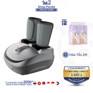 Máy massage chân rulax phiên bản pro nâng cấp có túi khí, massage bi xoay nhiệt hồng ngoại 4d-bảo hành 12 tháng