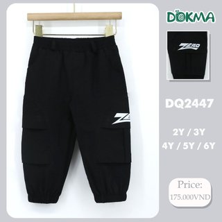 Quần dài kaki bé trai dokma size 2-6y dq2447