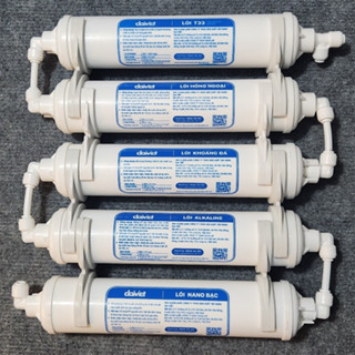 Combo bộ tạo khoáng 5 lõi Đại Việt 56789 - kèm co cút như hình dùng để thay thế cho tất cả dòng máy lọc nước RO.