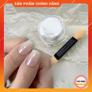 Bột Tráng Gương Trắng Lụa Cao Cấp Trang Trí Móng (0.6g) - Chuyên Dùng Làm Nail