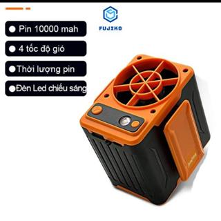 Quạt đeo thắt lưng mini công suất lớn F13, Dung lượng pin 10.000 mAh tốc độ gió phản lực, quạt tích điện đa nắng
