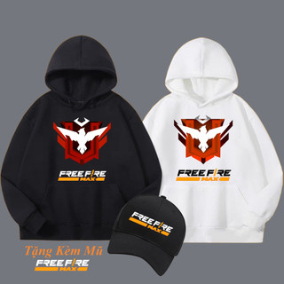 Áo hoodie Free Fire Màu Đen Rank Huyền Thoại [ TẶNG KÈM 1 NÓN ] Hình In Sắc Nét Hot Trend
