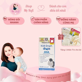 (𝐓𝐚̣̆𝐧𝐠 𝟏 𝐤𝐡𝐚̆𝐧 𝐓𝐫𝐞) Nature's Way Kids Smart Drop DHA 20ml tăng chỉ số IQ giúp bé thông minh vượt trội - Mẹ Rofi
