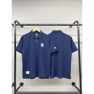 Áo Polo New Era chính hãng màu navy logo NY in - Tiệm của Diệu