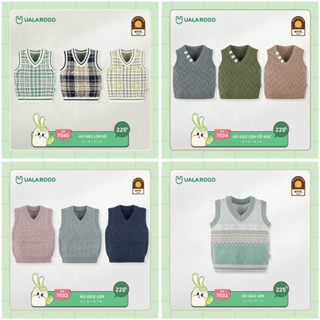 UALAROGO - Áo gile len cho bé trai/bé gái