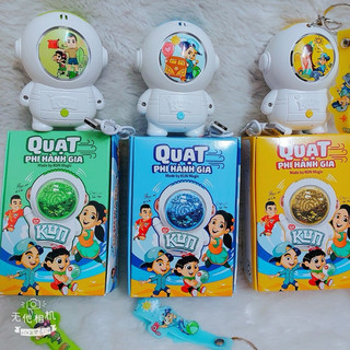Quạt Kun phi hành gia , quạt sạc tích điện cầm tay từ sữa Kun