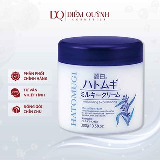 Kem dưỡng ẩm hatomughi 300g Nhật Bản