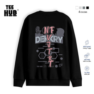 Áo dài tay trơn Nỉ Bông Unisex TEEHUB NF Sweater Ulzzang nam nữ form rộng oversized