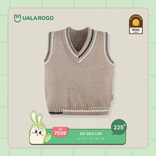UALAROGO - Áo gile len cho bé trai
