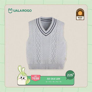 UALAROGO - Áo gile len cho bé trai