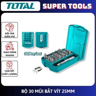 Đồ nghề total bộ 30 mũi bắt vít 25mm tacsd10306