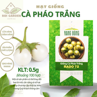 Hạt giống cà pháo trắng gói 0.5g _hạt giống rạng đông
