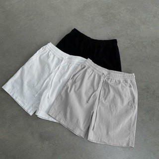 Quần Short Đũi Nam, Quần Đùi Nam Chất Đũi Form Rộng Cạp Chun Mềm Mại Halley H33