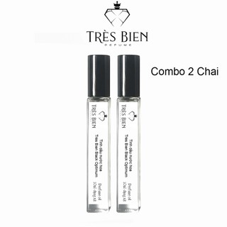 Combo 2 Chai Tinh Dầu Nước Hoa Très Bien Black Optimum 10ml dạng xịt