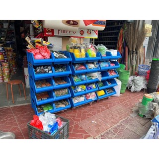 Combo 4 Khay nhựa A9 đựng linh kiện điện nước, kim khí phụ tùng oto xe máy Loại A9 kèm đủ chân nối  48,2x 30,8x 17,8cm