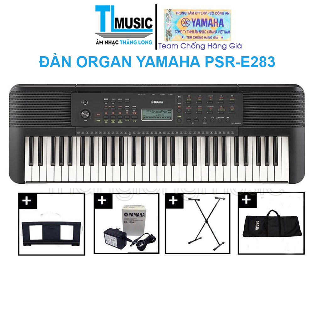 Chính hãng Yamaha PSR-E283 - Đàn Organ (Keyboard) 61 phím Yamaha PSR E283
