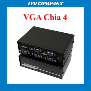 Bộ chia vga 1x4 không suy hao có cấp nguồn