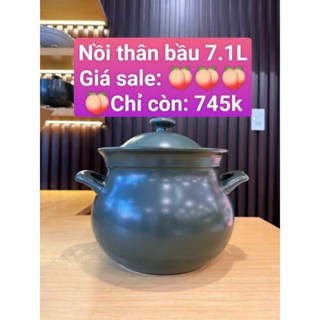 Nồi sứ dưỡng sinh Minh Long 7.1Lít - Thân bầu