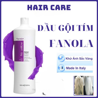 Dầu gội tím FANOLA NO YELLOW, dầu gội khử vàng và giữ màu dành cho tóc tẩy nhuộm_HAIR CARE