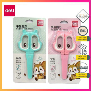 Kéo học sinh deli 6061 / kéo thủ công mỹ thuật deli e6061