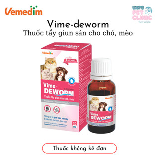 Vemedim Vime Deworm Tẩy Giun Sán Và Sán Dây Dành Cho Chó Và Mèo