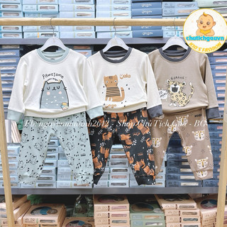 Bộ quần áo nỉ dài tay cho bé hãng Uala rogo