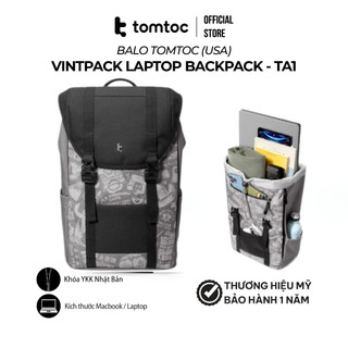 Balo Tomtoc Flap Laptop Backpack - Balo di chuyển, du lịch, thường ngày cho MacBook 16 inch và laptop 15.6