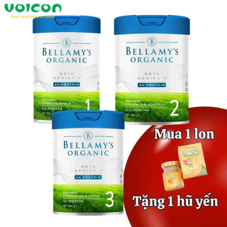 Sữa công thức Bellamy’s Organic đạm A2 cho bé đủ số