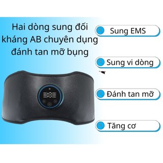 Máy massage bụng HIỆU QUẢ - Đai Massage giảm mỡ bụng Cao cấp -Giúp thon gọn cơ thể -Giảm mỡ tăng cơ