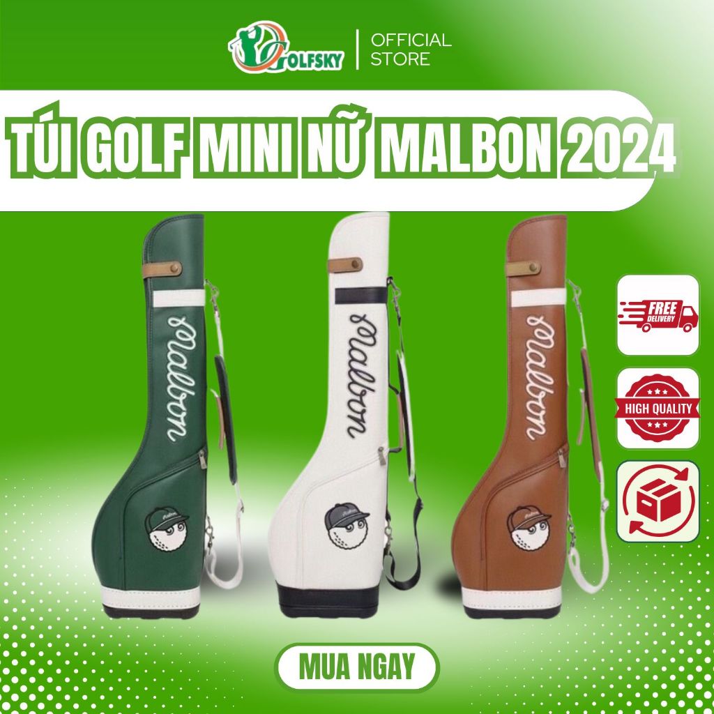 Túi Gậy Golf Mini Nữ Malbon 2024 - Túi đựng Gậy Tập - Túi đựng Gậy Golf Mini Cao Cấp