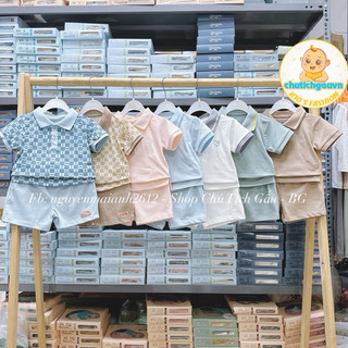 Bộ Polo cộc tay Ponie hãng Bu baby