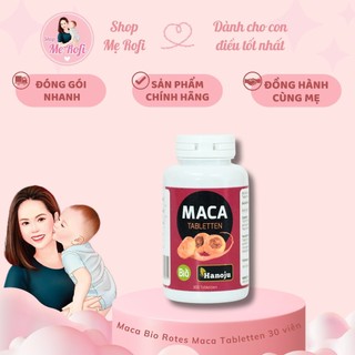 Viên Uống Bio Maca Tabletten Hanoju Tăng Khả Năng Thụ Thai 300 Viên - Mẹ Rofi