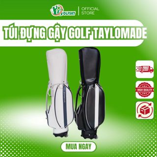  Túi đựng Gậy Golf Taylomade Có Bánh Xe Và Tay Kéo Túi Gậy Golf Da PU Sang Trọng Có Tay Kéo 