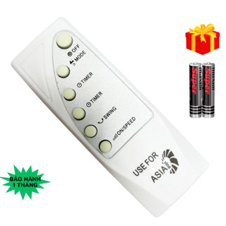 Remote điều khiển quạt Asia mẫu 03, điều khiển quạt Asia - Tặng kèm pin - Tặng kèm Pin - GDCT