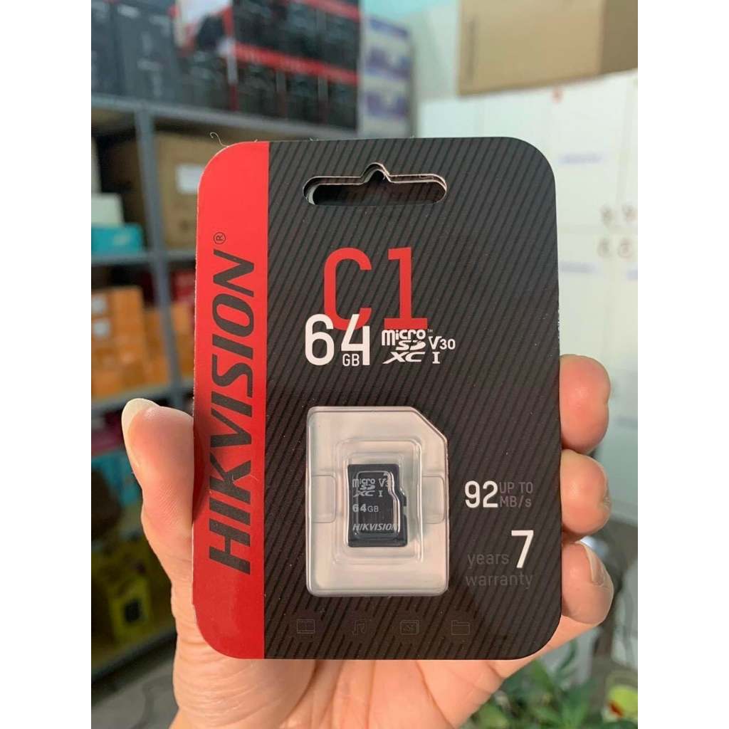 THẺ NHỚ HIKVISION 64GB MICROSDHC CLASS 10 AND UHS-I / HS-TF - C1/64G (KHÔNG ADAPTER)