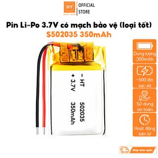 Pin Li-Po 3.7V 502035 350mAh cho hộp sạc tai nghe AP2 Hổ Vằn 1562E/1562U/1562M các thiết bị khác...