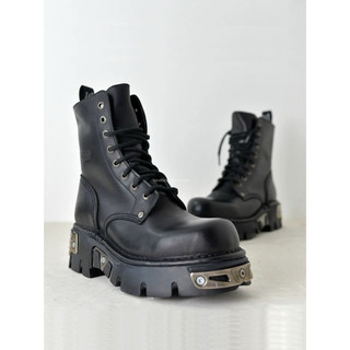 Sẵn size 40- Boot đế cao gắn kim loại - ROCKY BOOTS