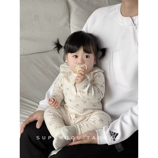  Bộ quần áo thu đông hoa nhí cổ bèo phong cách Hàn Quốc xinh xắn cho bé gái 