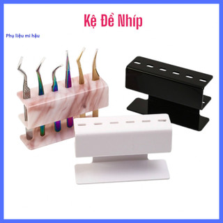 Kệ để nhíp_kệ đựng nhíp nối mi_gía đỡ nhíp an toàn sang trọng_giá đựng nhíp nối mi 6 lỗ