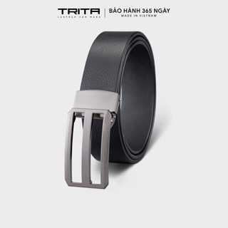 Thắt lưng nam da thật cao cấp khóa kim kẹp 3.5cm TRITA RTLK37
