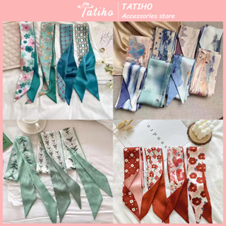 Khăn Turban Buộc Tóc, Khăn Quấn Túi Xách Đa Năng Họa Tiết Hoa Nhiều Mẫu Chất Lụa Chiffon Mềm Mại Thời Trang - Mã TD078