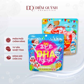Kẹo dẻo bổ sung DHA , Canxi unimat riken 90 viên Nhật Bản