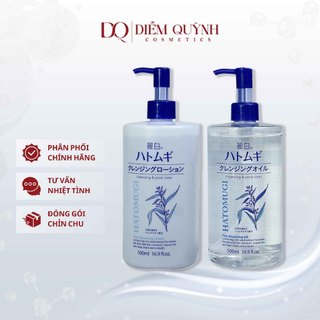  Nước tẩy trang Dầu tẩy trang Hatomugi Ý Dĩ Dưỡng Ẩm Làm Sáng Da Cleansing & Pore Clear 500ml chính hãng 