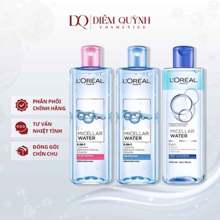 Nước tẩy trang Loreal Paris 3-in-1 Micellar Water 400ml