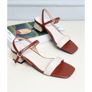 Giày Sandal Cao Gót Nữ 3cm Mix Màu Pixie X476
