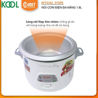 Nồi cơm điện nắp rời 1.8L Comet - ( hỏa tốc TPHCM )